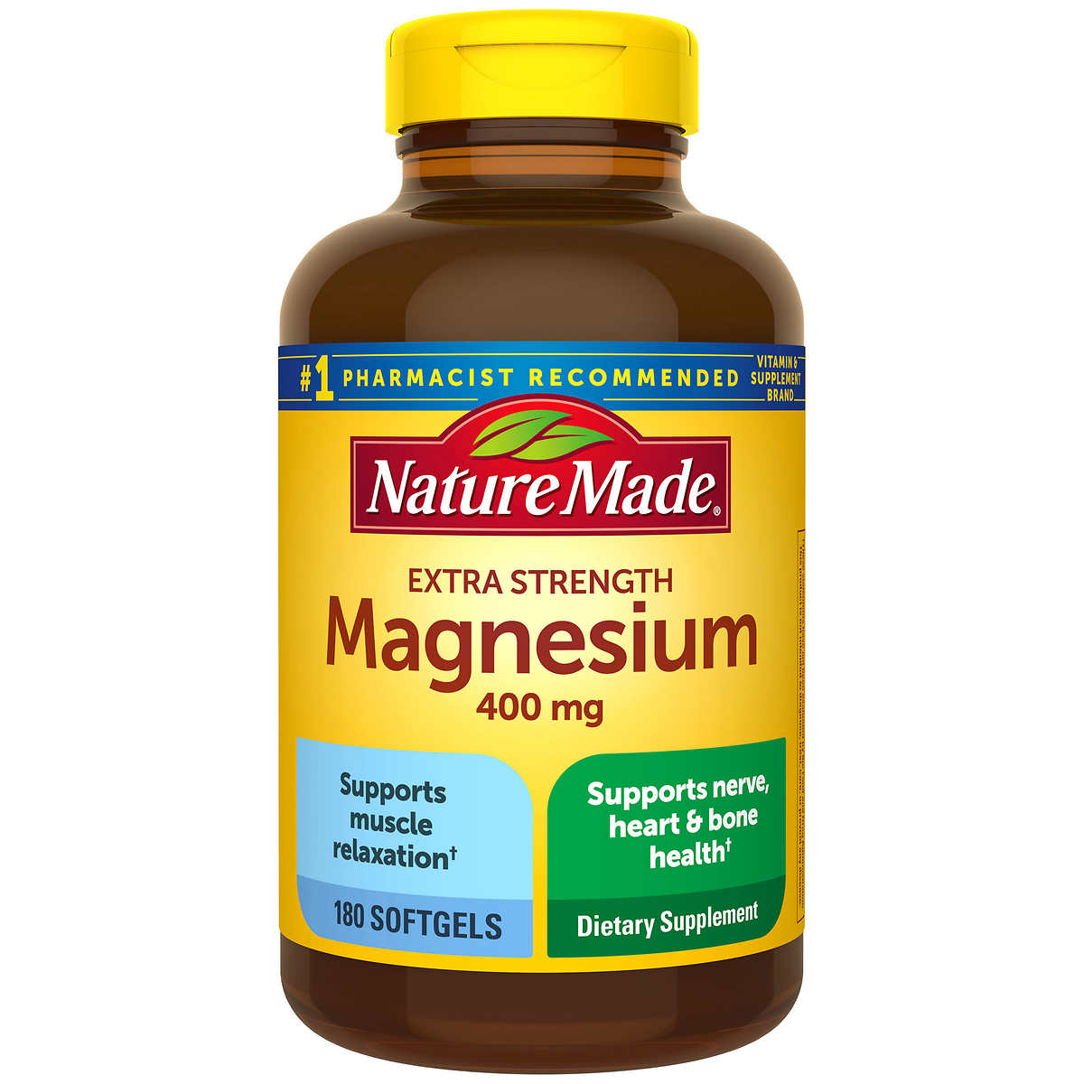 Nature Made ExtraStrength Magnesium 400 mg 180 Softgels eBay
