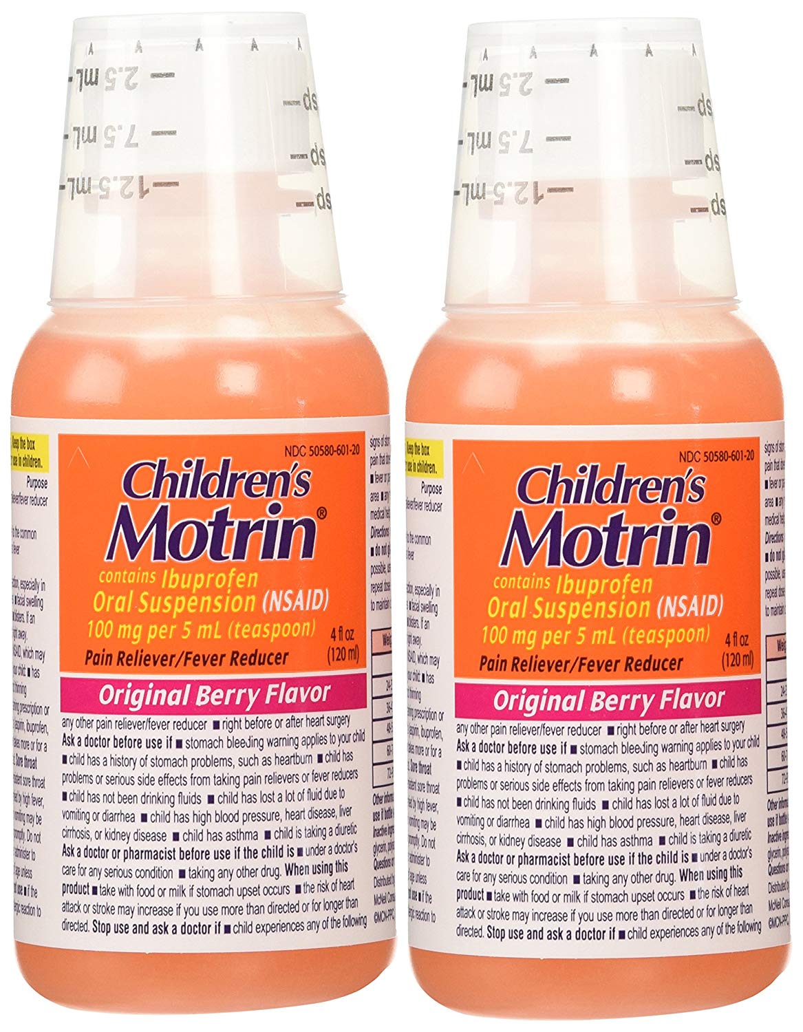 Children's Motrin Ibuprofen Pain reliever Fever Reducer Berry Flavor 4