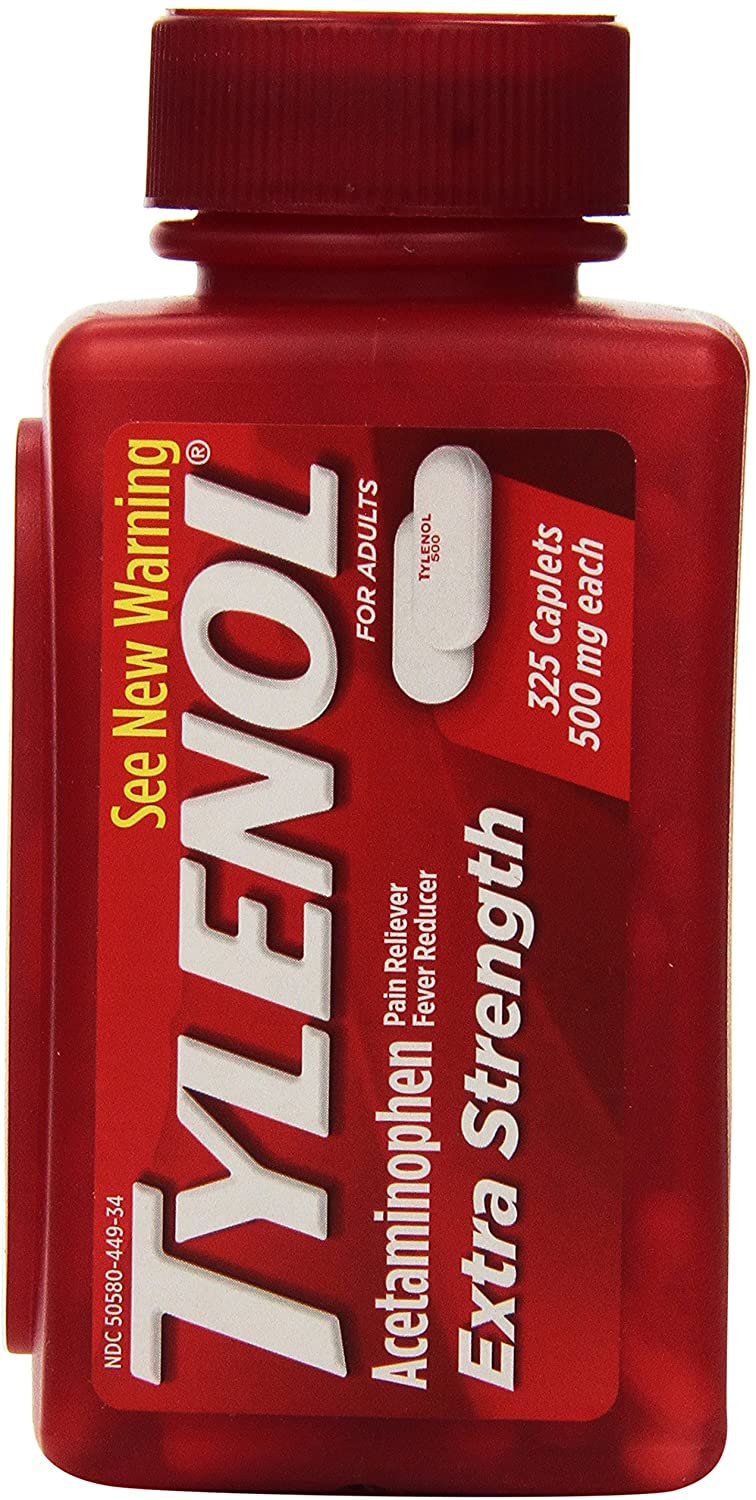 Tylenol Extra Strength Acetaminophen 500 Mg 325 Caplets Ebay