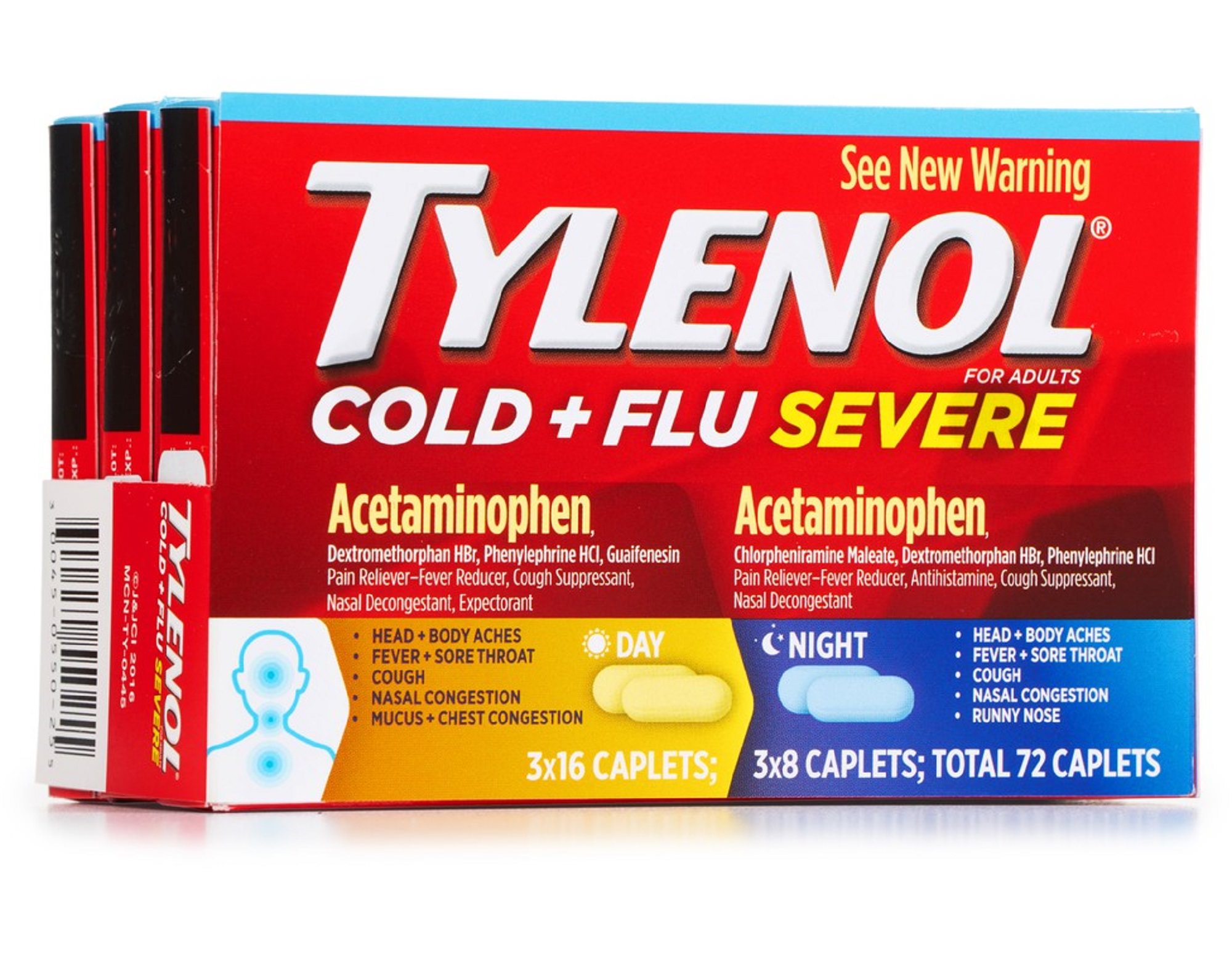 tylenol-cold-and-flu-severe-day-and-night-72-caplets-300450550255-ebay