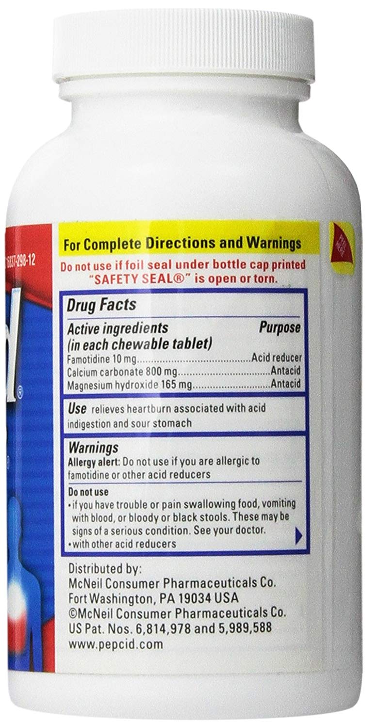 Pepcid Complete Dual Action Acid Reducer and Antacid Berry
